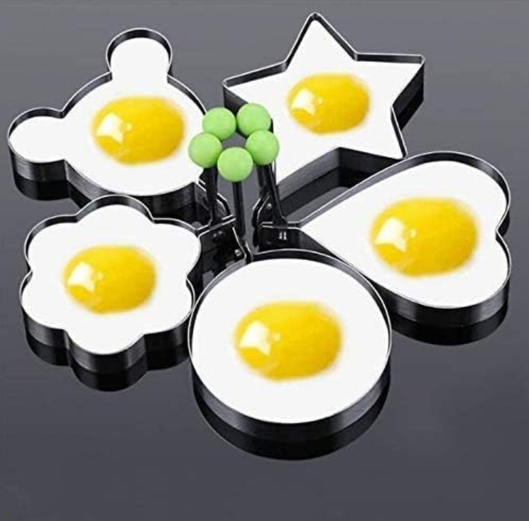 1 Pcs Stainless Steel Pancake & Fried Egg Mold Set